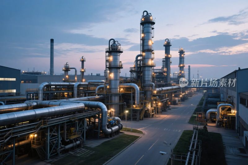 工业厂区夜景摄影