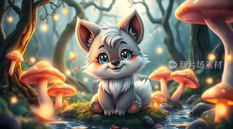 精灵森林中的小狐狸