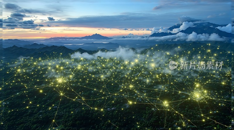 山间网络之光