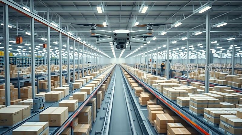 智能仓储物流中心无人机高效作业