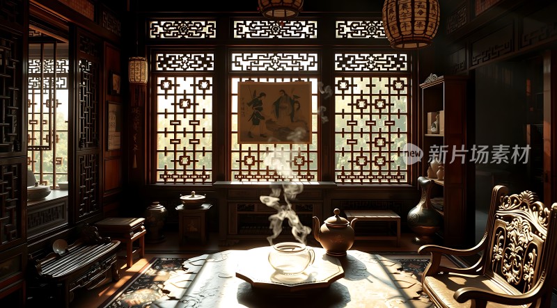 古风茶室雅致静好