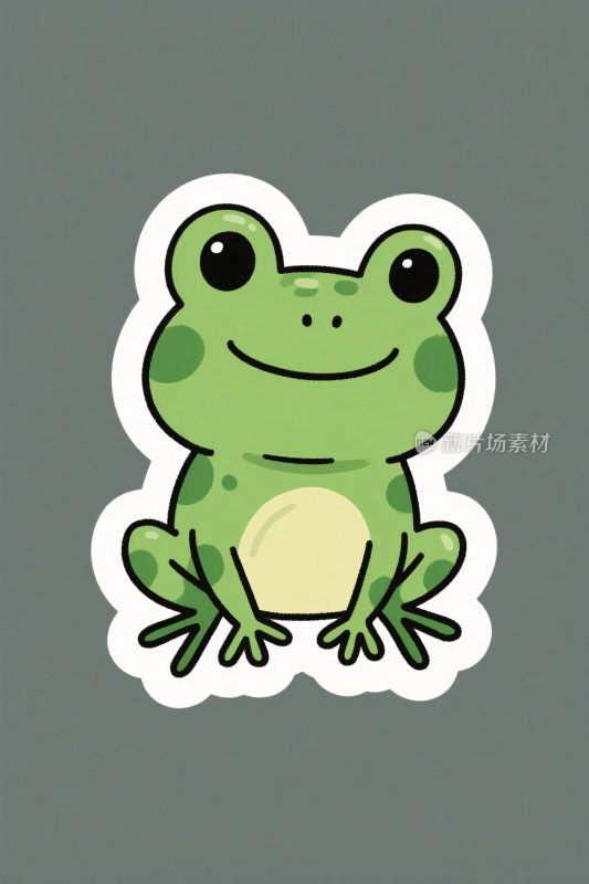 卡通青蛙贴纸