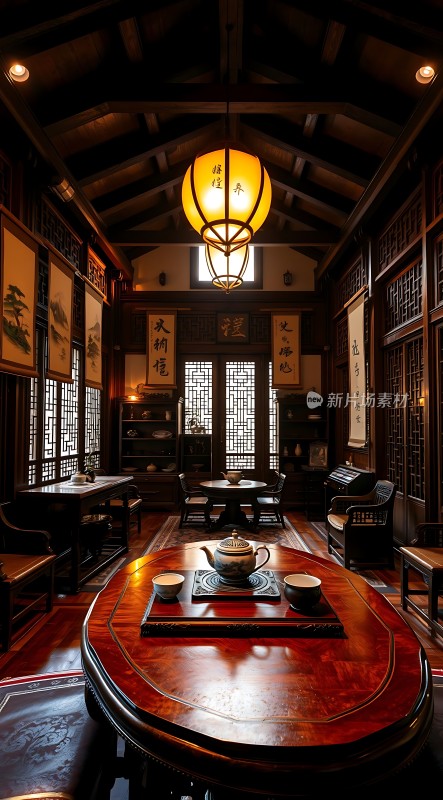 古色古香茶室雅集