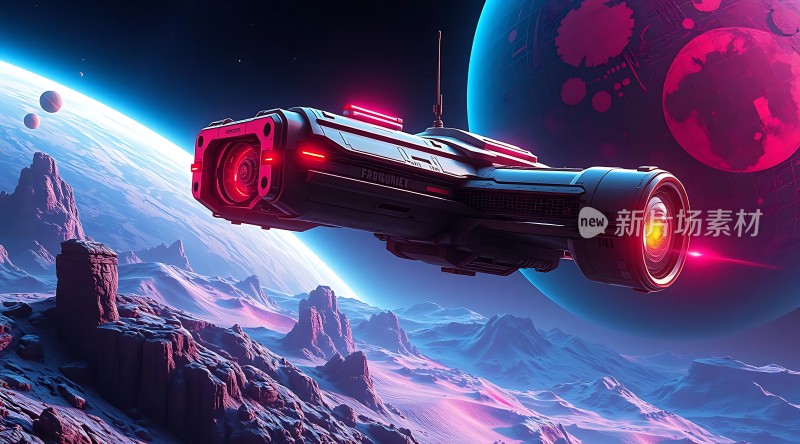 太空探索之旅星际飞船与神秘星球