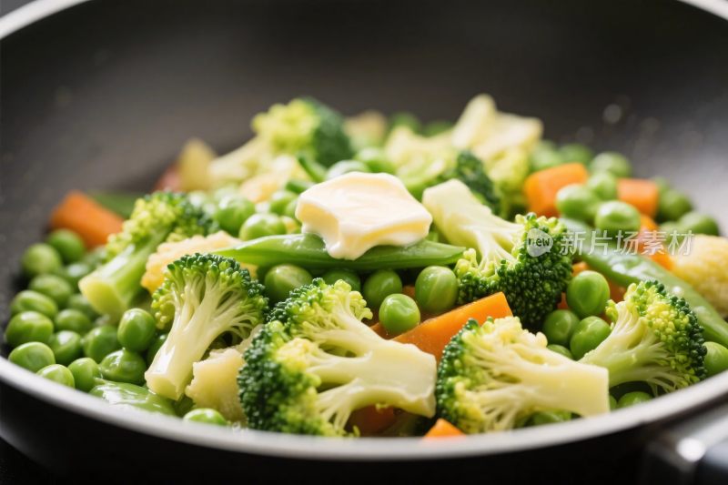 炒蔬菜食材特写