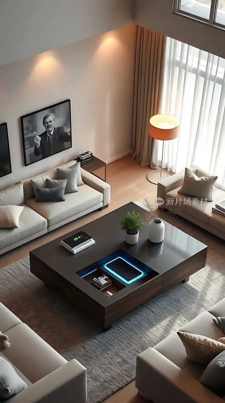 现代客厅设计简约大气温馨舒适