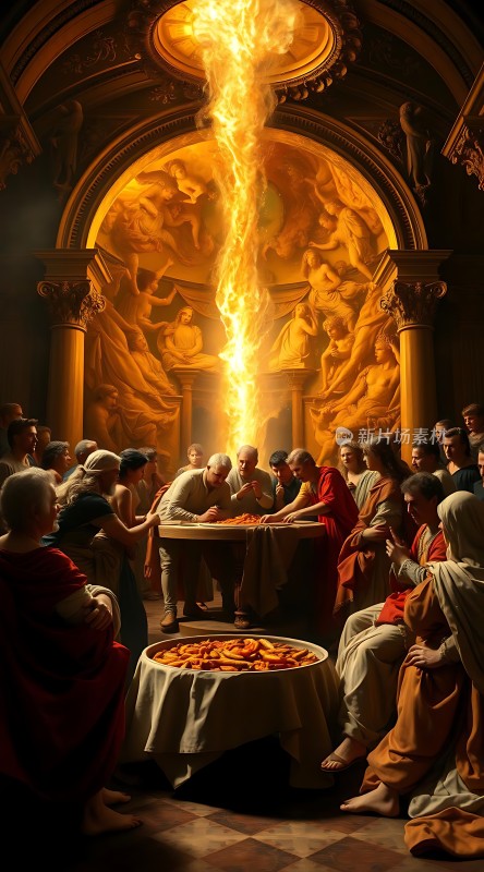 神火降临众人敬仰