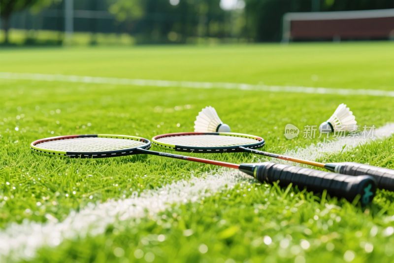 草地羽毛球装备