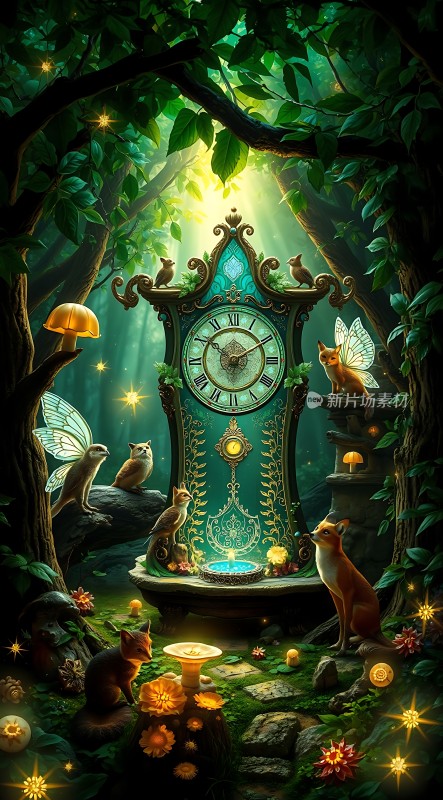 森林秘境时钟奇遇记