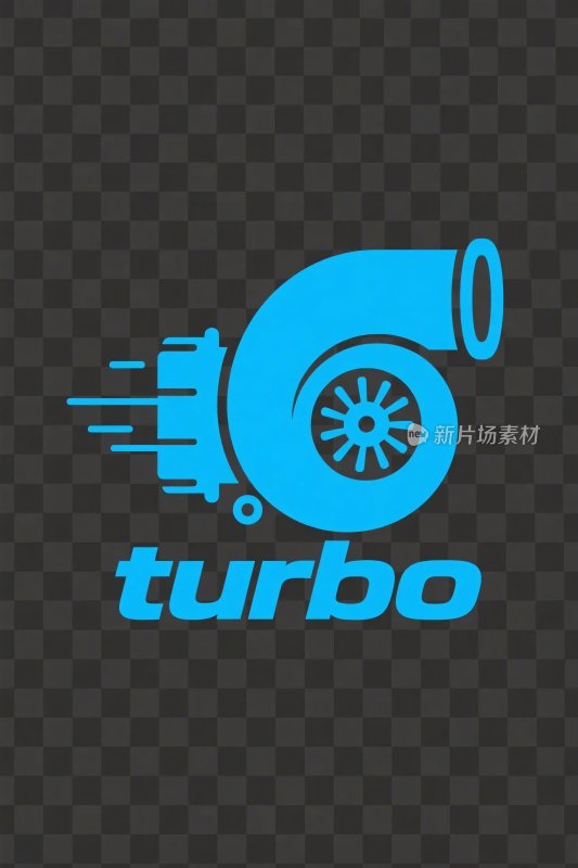 涡轮增压标志插画