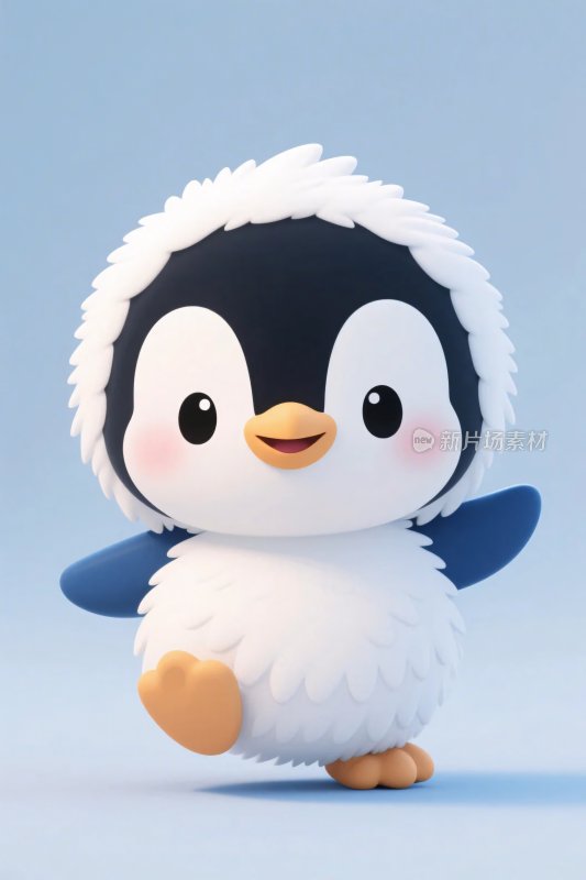 卡通企鹅插画形象