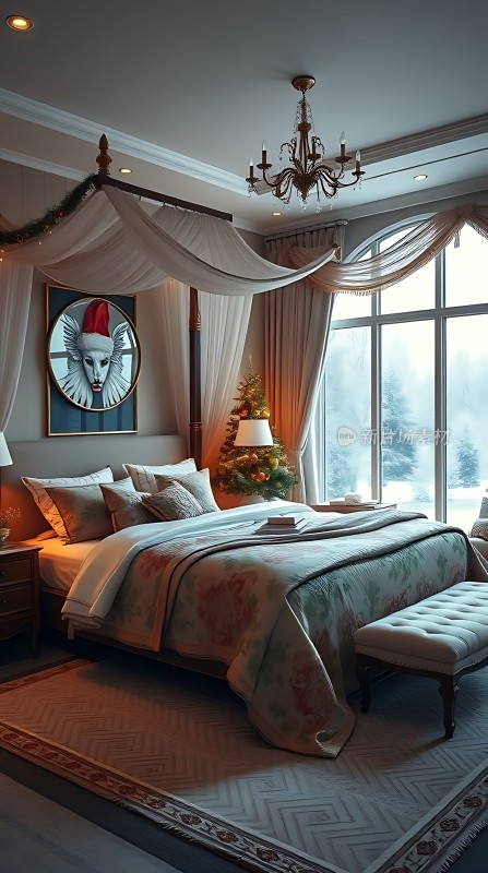 豪华卧室温馨舒适细节精致尽显品味