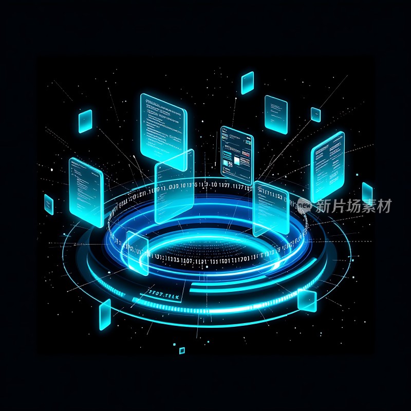 未来科技数据交互界面