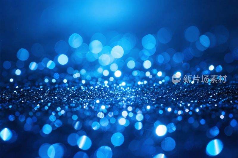 蓝色光斑梦幻背景