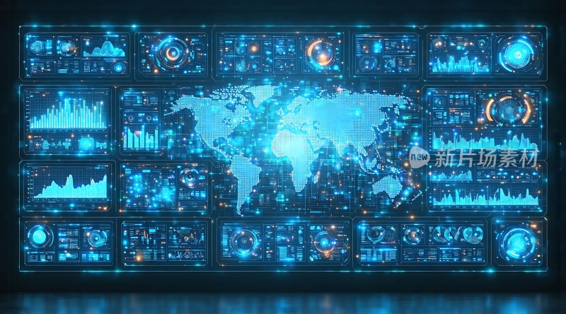 未来科技世界数据图示