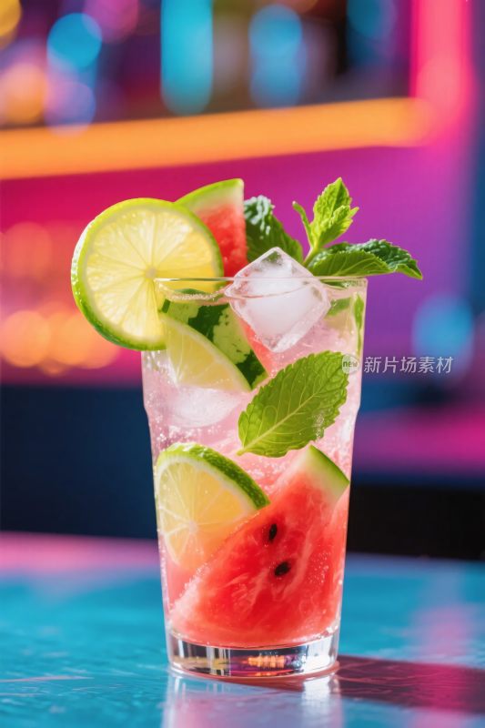 水果饮品特写图