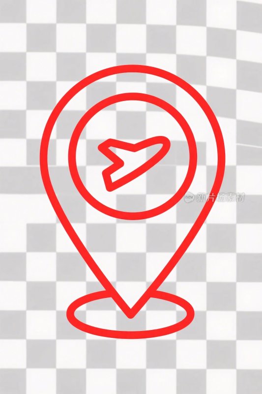 红色定位标记图标