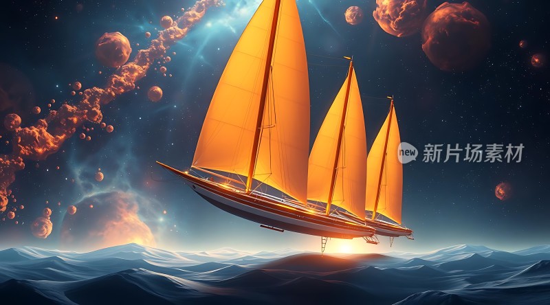 星际帆船穿越宇宙的冒险之旅