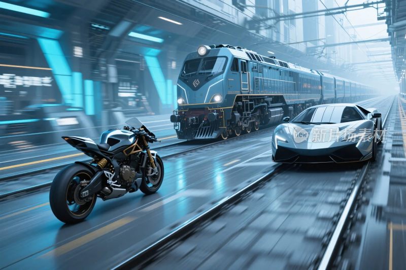 未来交通科幻场景