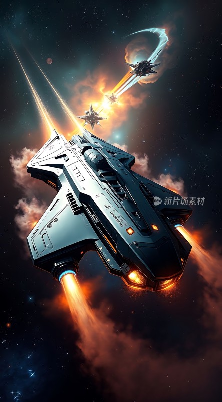 星际飞船勇闯宇宙深处