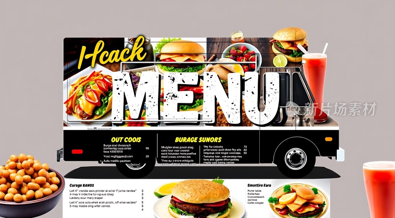 卡车上的美味菜单