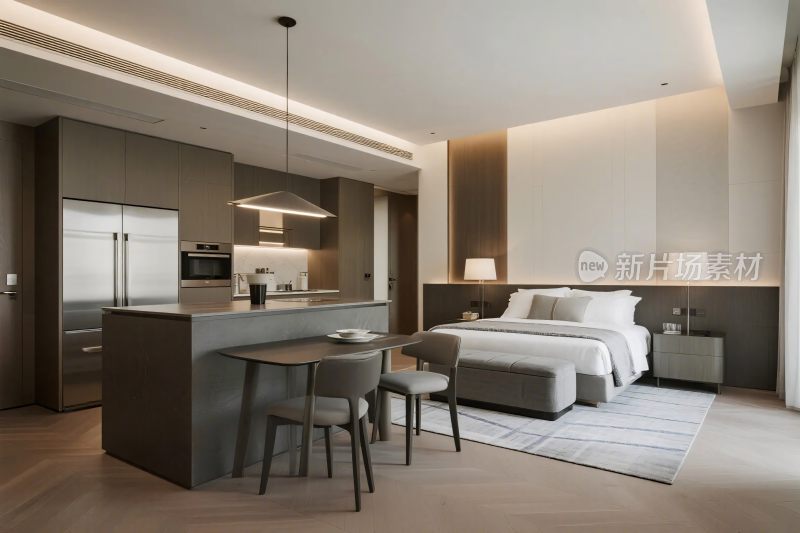 现代简约酒店客房