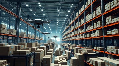 智能仓储物流中心无人机高效作业