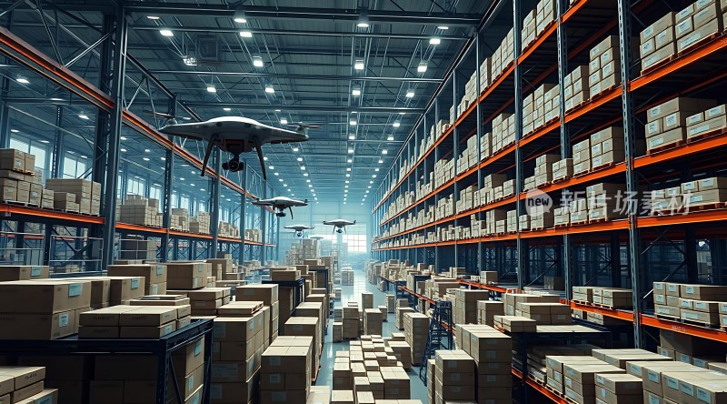 智能仓储物流中心无人机高效作业