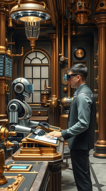 未来科技实验室人与机器人互动