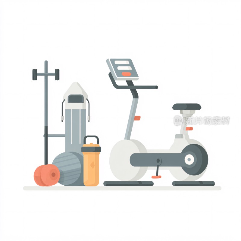 健身器材插画