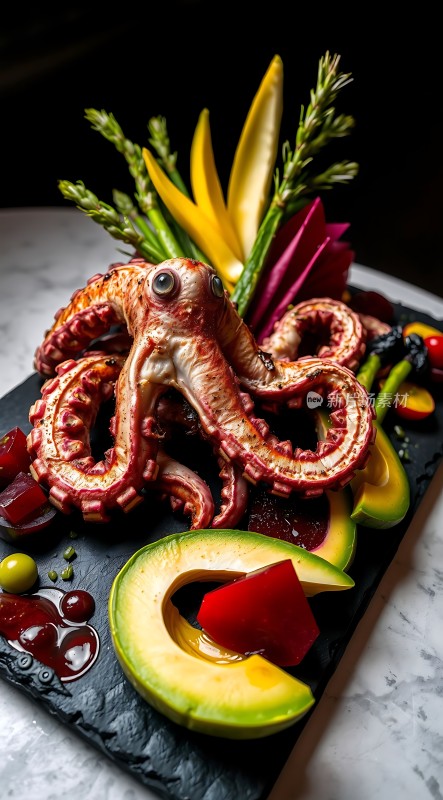 烤章鱼拼盘