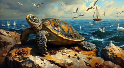 海龟与海洋生物共舞 海龟与海洋生物共舞