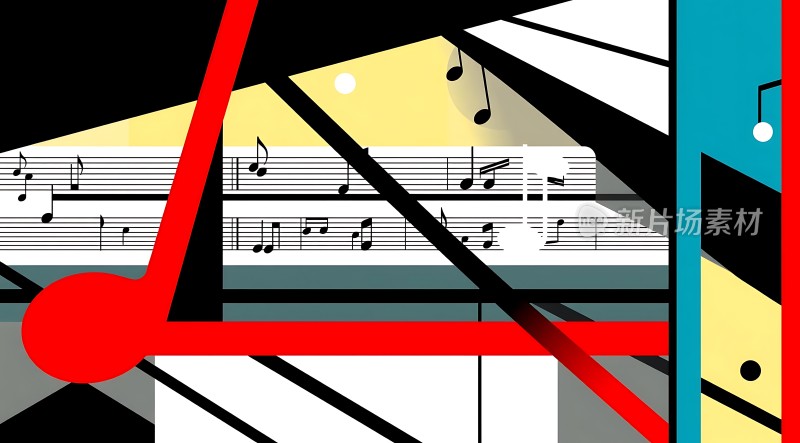 音乐旋律中的红色律动