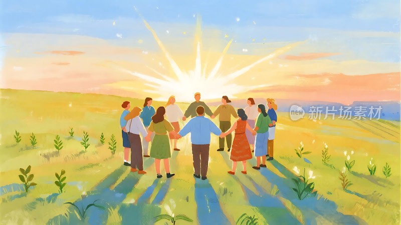 阳光下的团结与希望