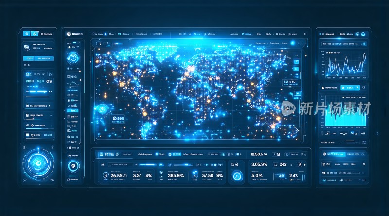 未来科技世界数据监控中心