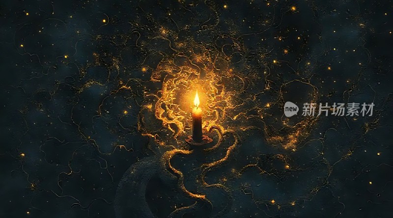 黑暗中的光明希望之光