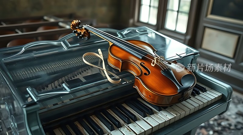 钢琴上的小提琴