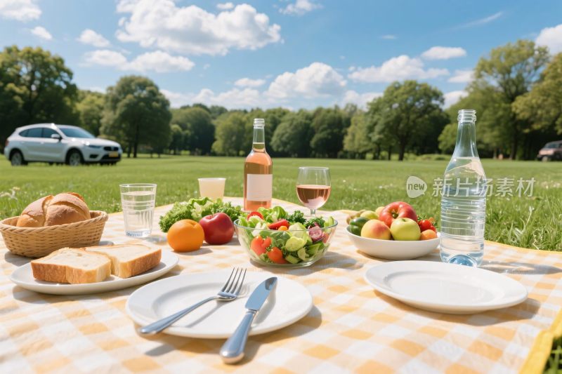 户外野餐场景
