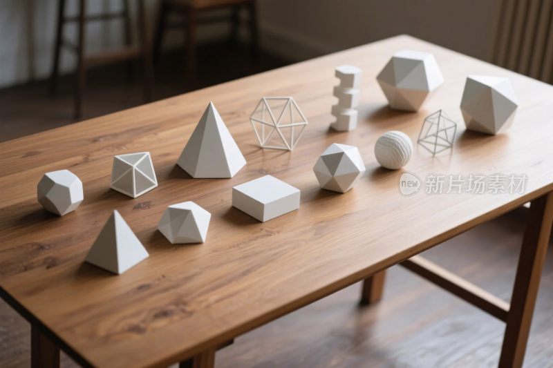 几何立体模型陈列图