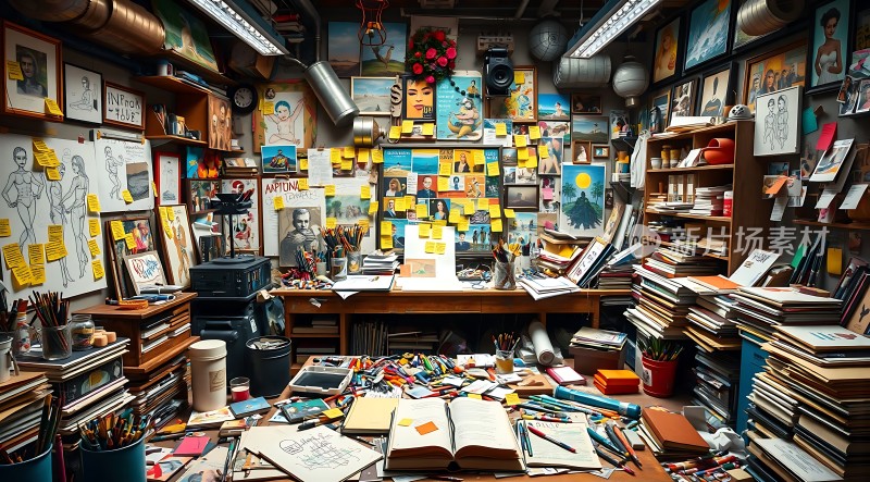 艺术工作室一角灵感与创意的碰撞之地