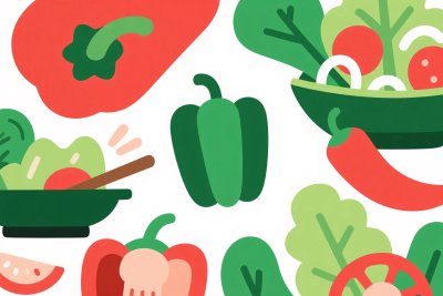 蔬菜插画风格设计 蔬菜插画风格设计