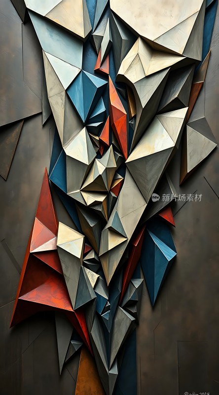 几何艺术抽象人像