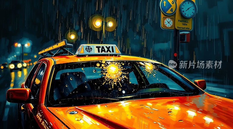 雨夜出租车