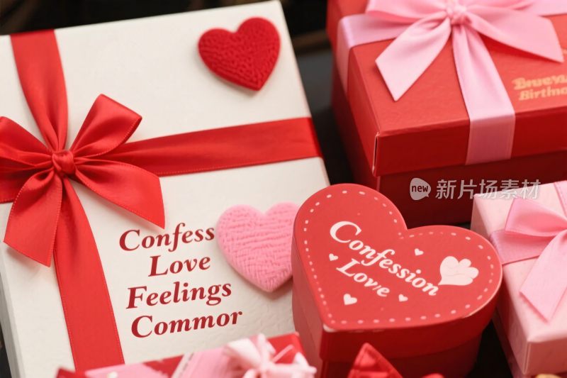 精美爱心礼盒展示
