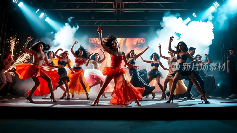 舞台上的活力舞者