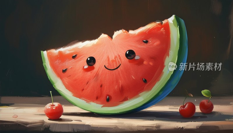 西瓜萌态画风