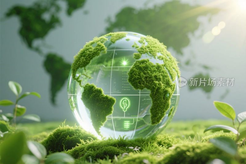 生态地球环保插画