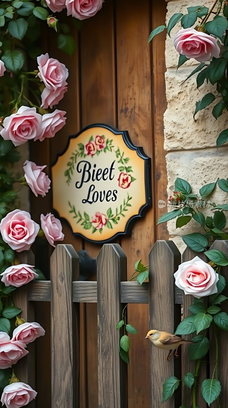 玫瑰小鸟温馨小院