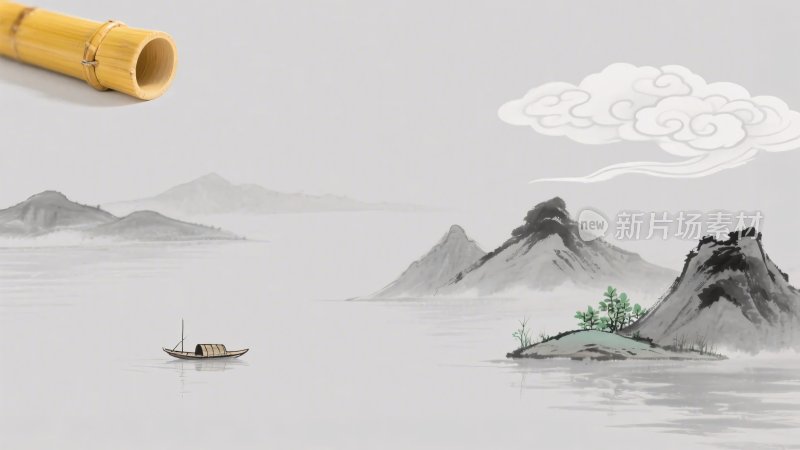 水墨山水风景画