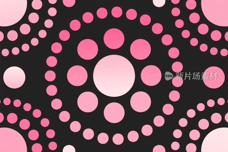 粉黑圆点图案